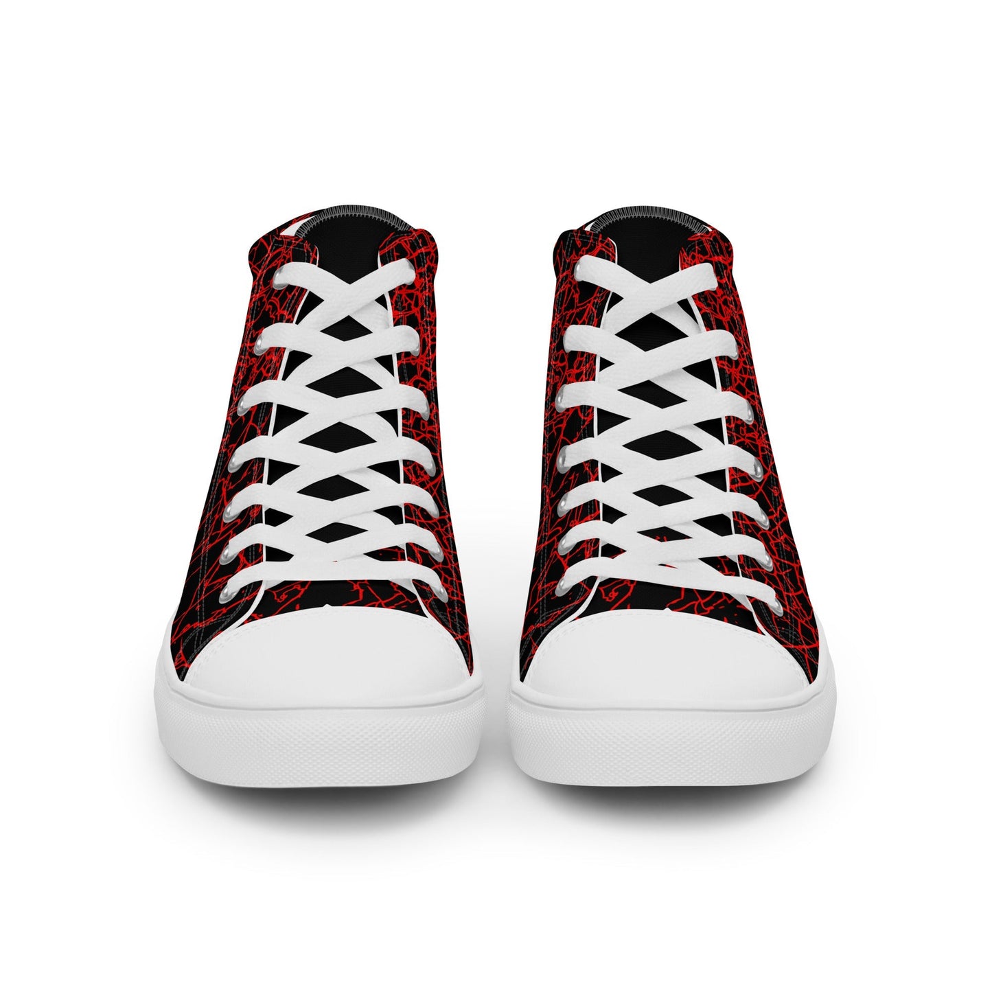 Men’s Red Crackle Sneakers-DoggyLoveandMore