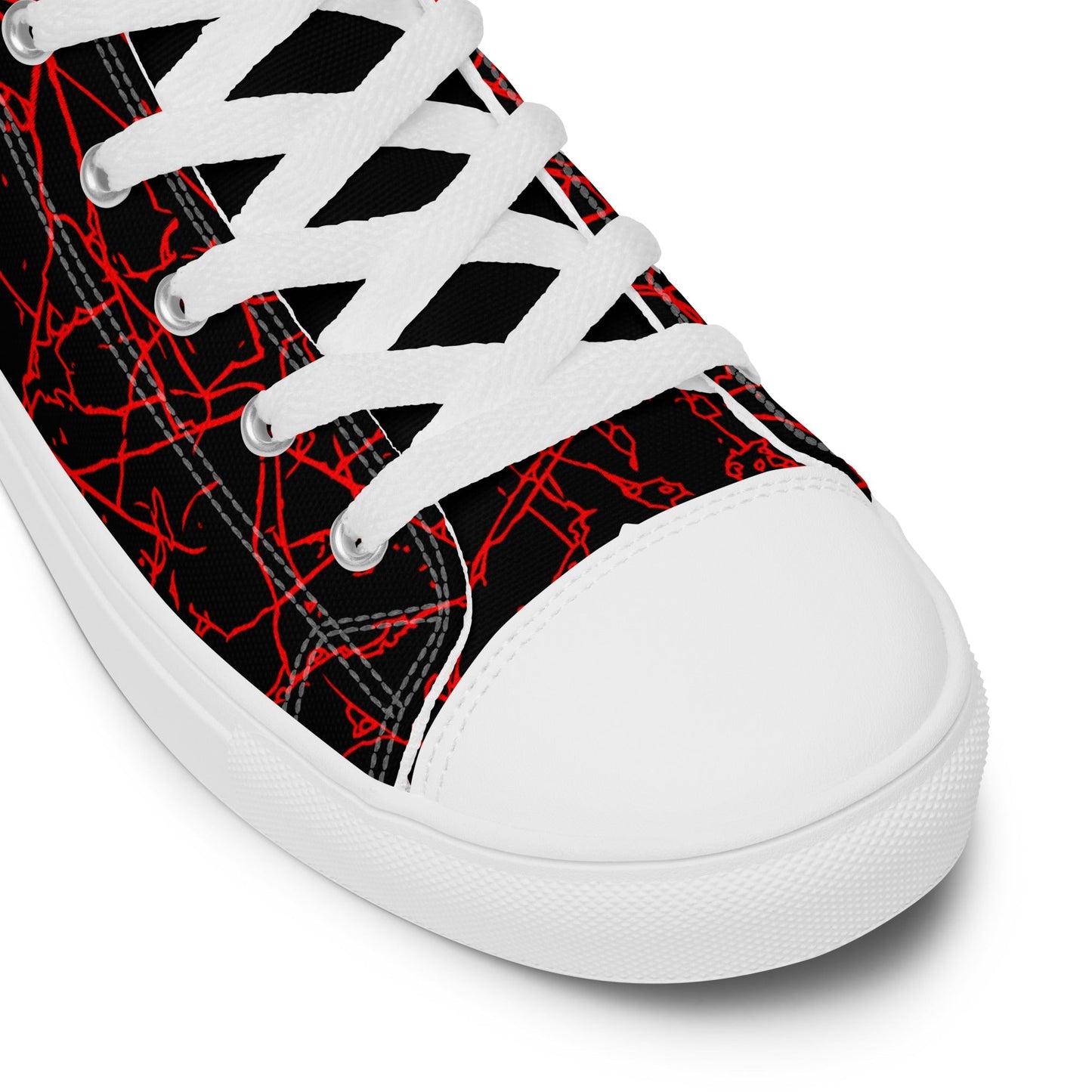 Men’s Red Crackle Sneakers