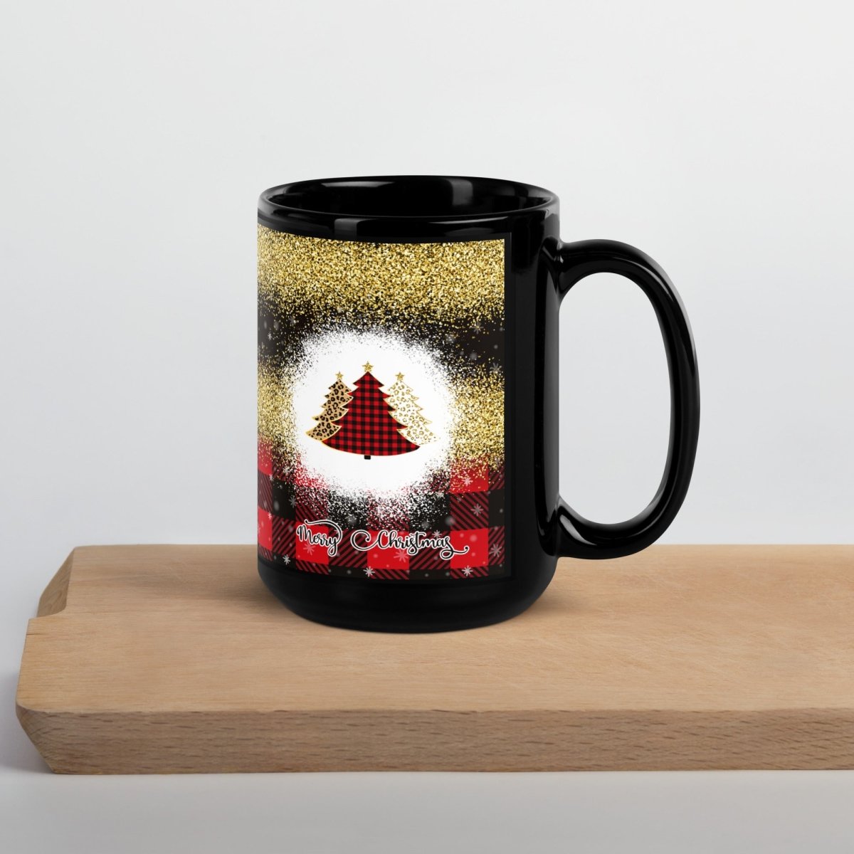 Merry Christmas Buffalo Plaid Mug - DoggyLoveandMore