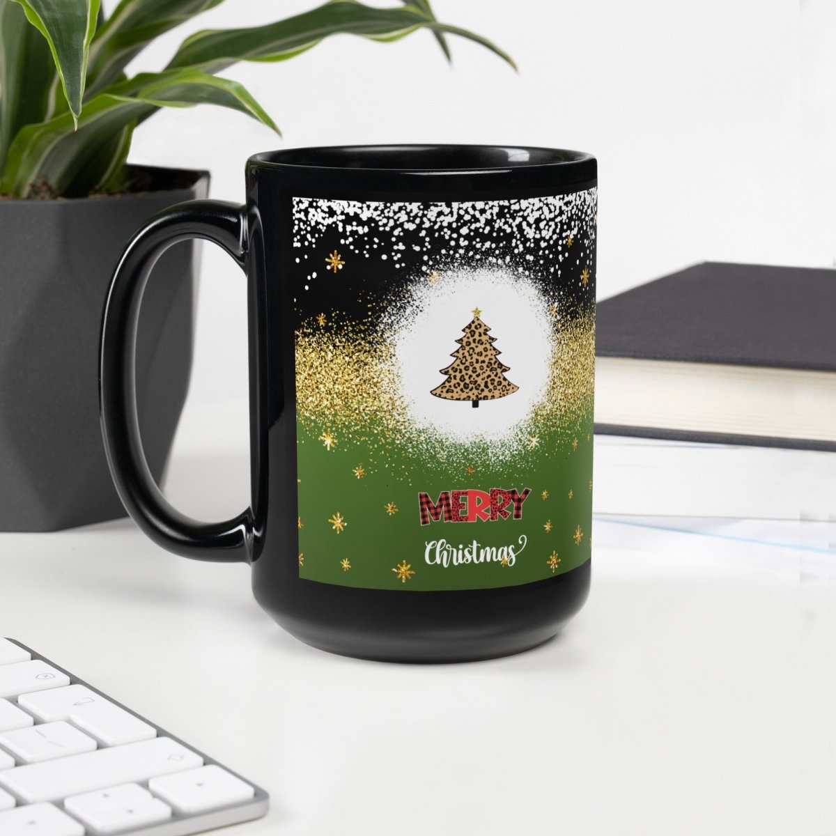 Merry Christmas Green Mug - DoggyLoveandMore