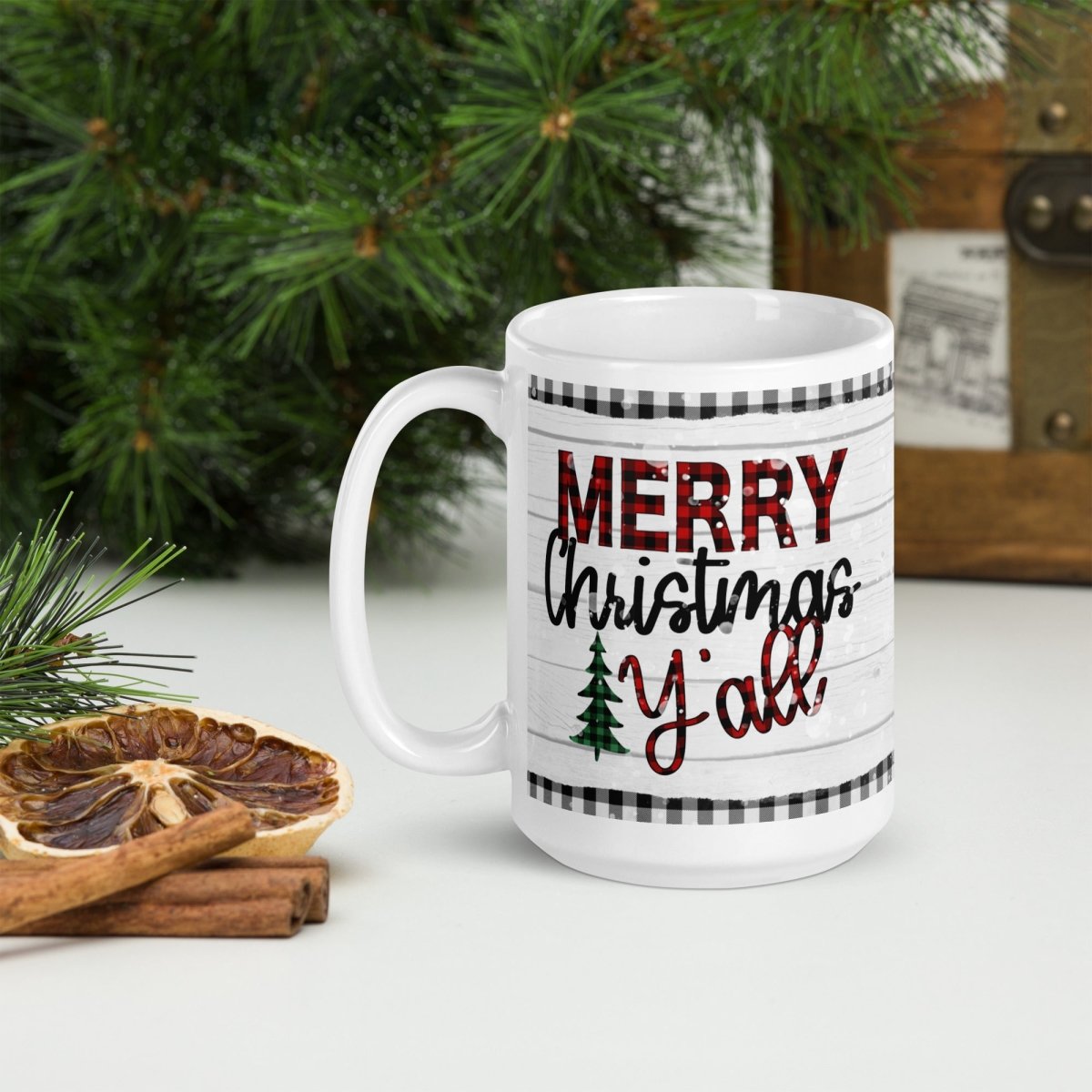 Merry Christmas Y'All Mug - DoggyLoveandMore