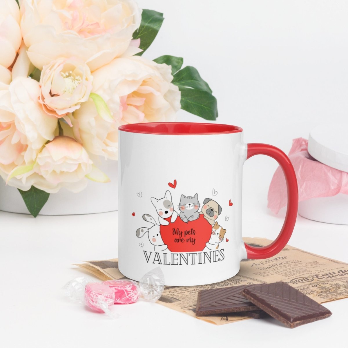 My Pets Are My Valentines Mug - DoggyLoveandMore