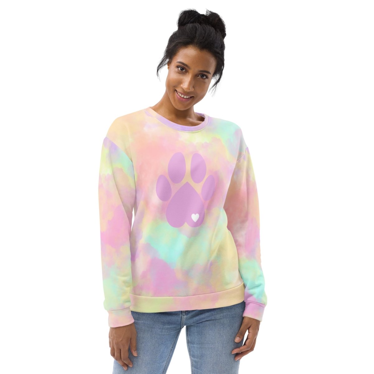 Pastel Cloud Dog Paw Sweatshirt - DoggyLoveandMore