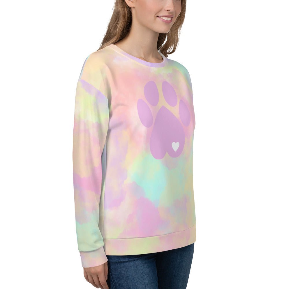 Pastel Cloud Dog Paw Sweatshirt - DoggyLoveandMore