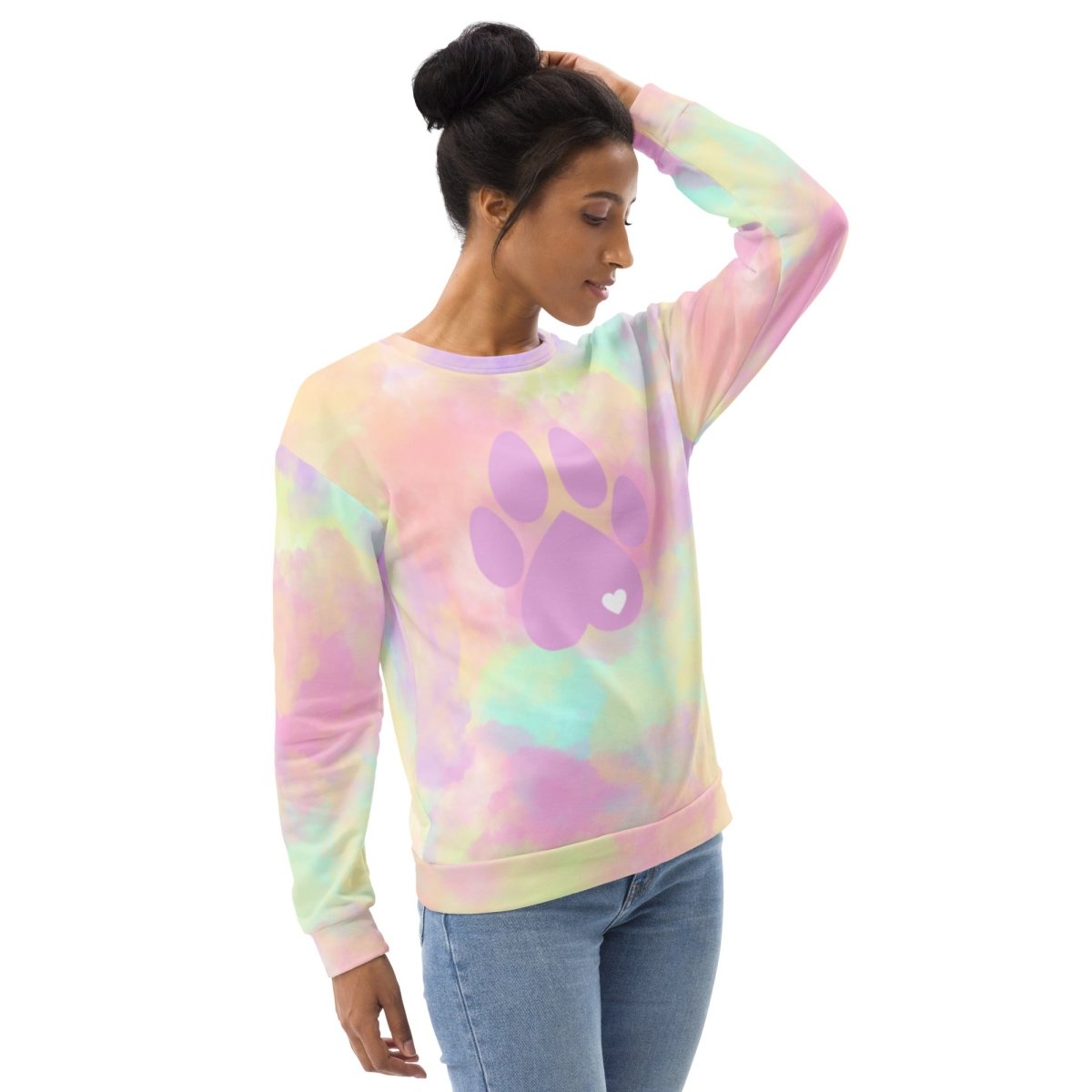 Pastel Cloud Dog Paw Sweatshirt - DoggyLoveandMore