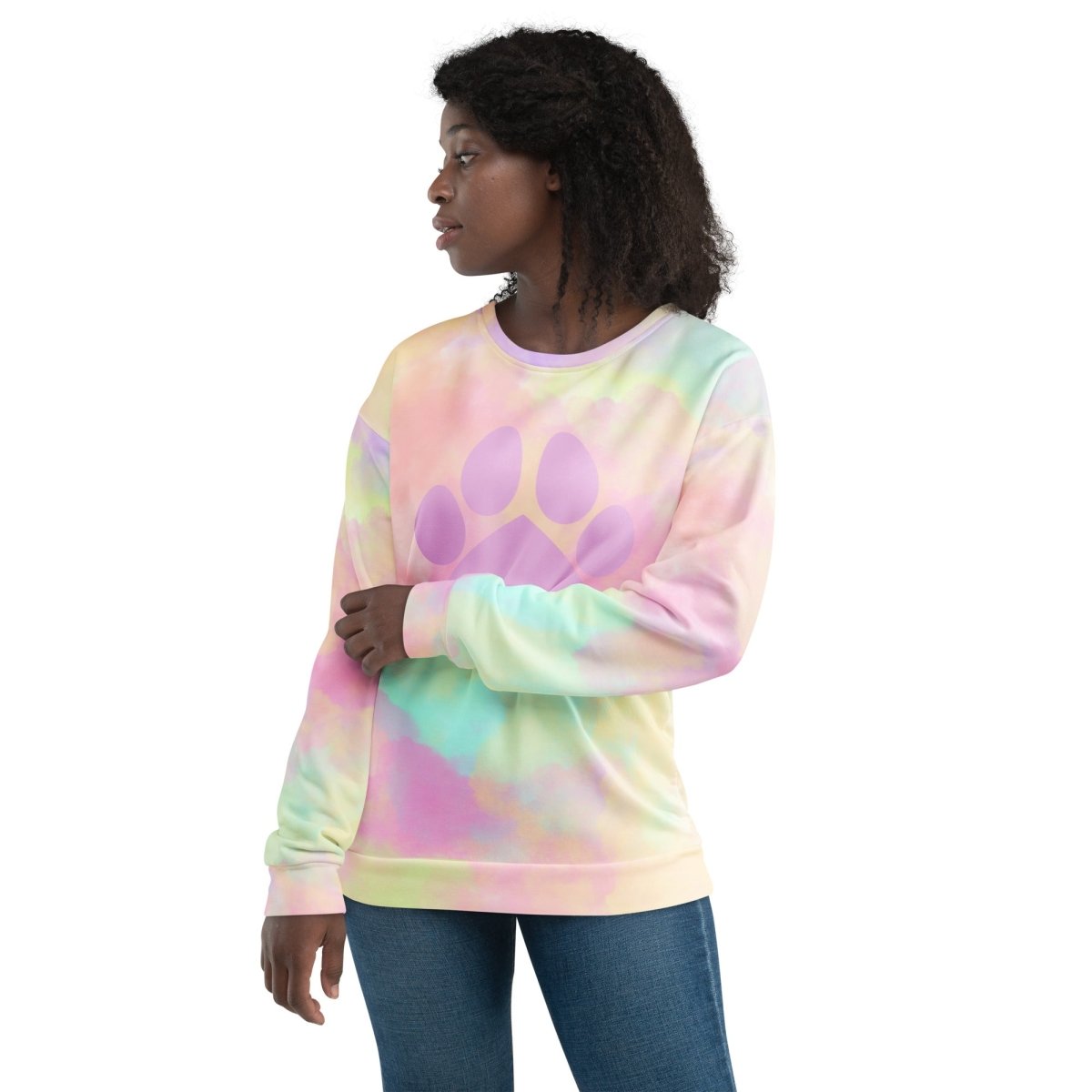 Pastel Cloud Dog Paw Sweatshirt - DoggyLoveandMore