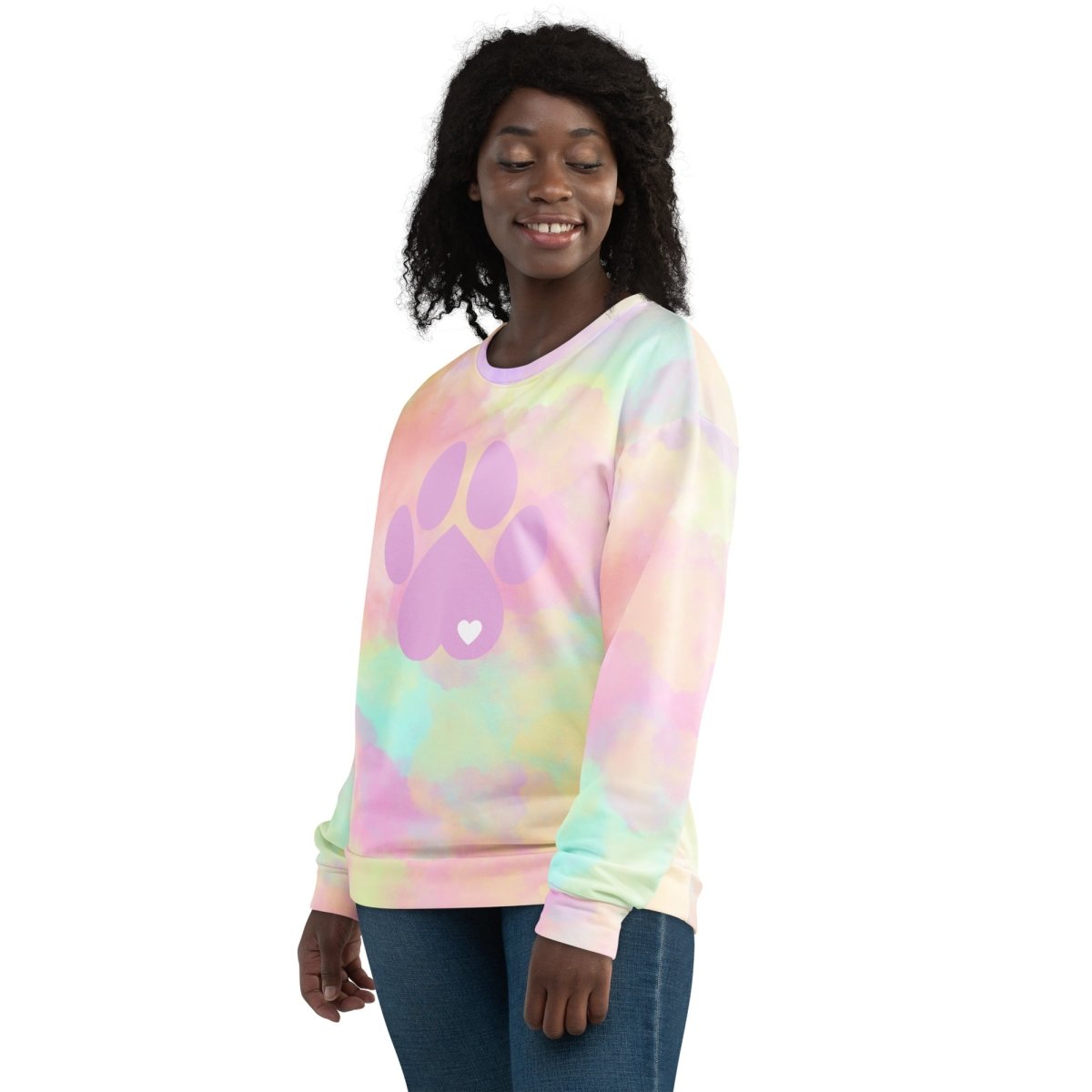 Pastel Cloud Dog Paw Sweatshirt - DoggyLoveandMore