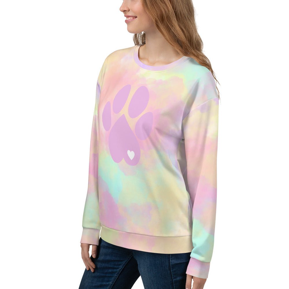 Pastel Cloud Dog Paw Sweatshirt - DoggyLoveandMore