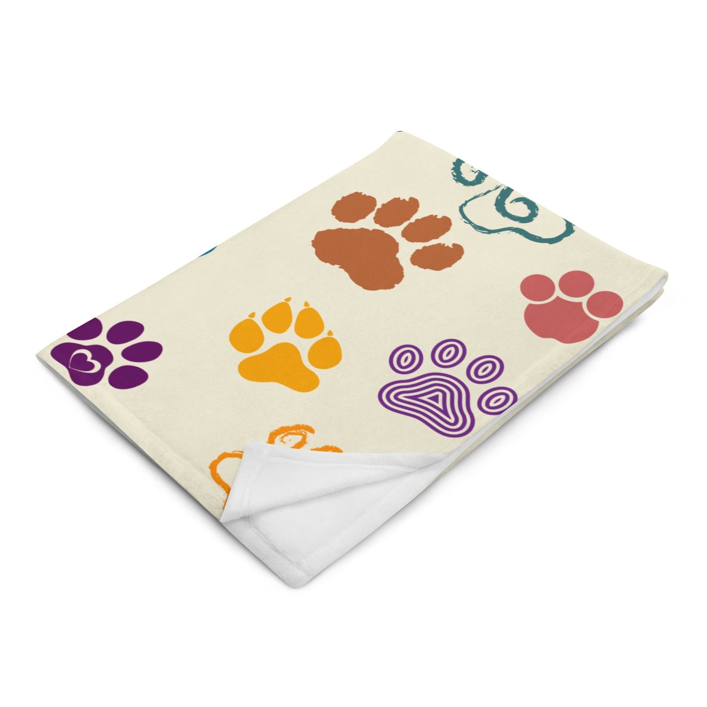 Paw Prints Throw Blanket-DoggyLoveandMore