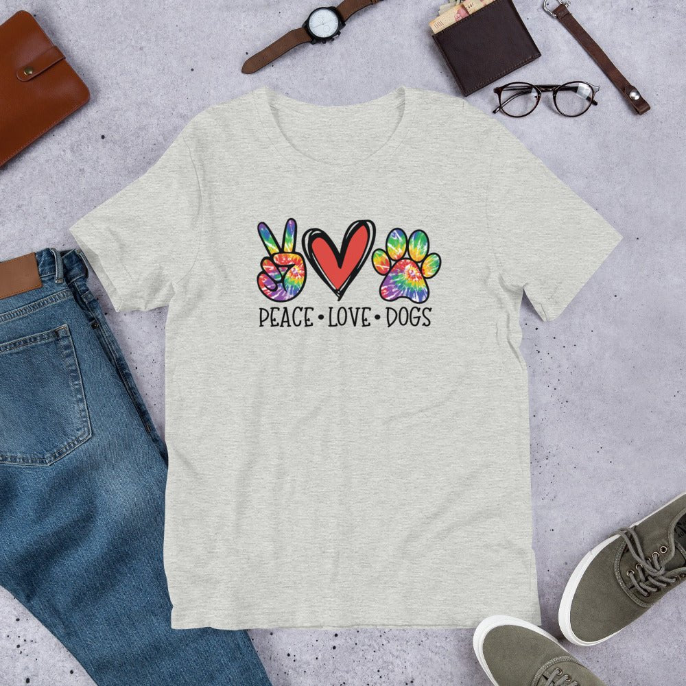 Peace Love Dogs T-Shirt - DoggyLoveandMore
