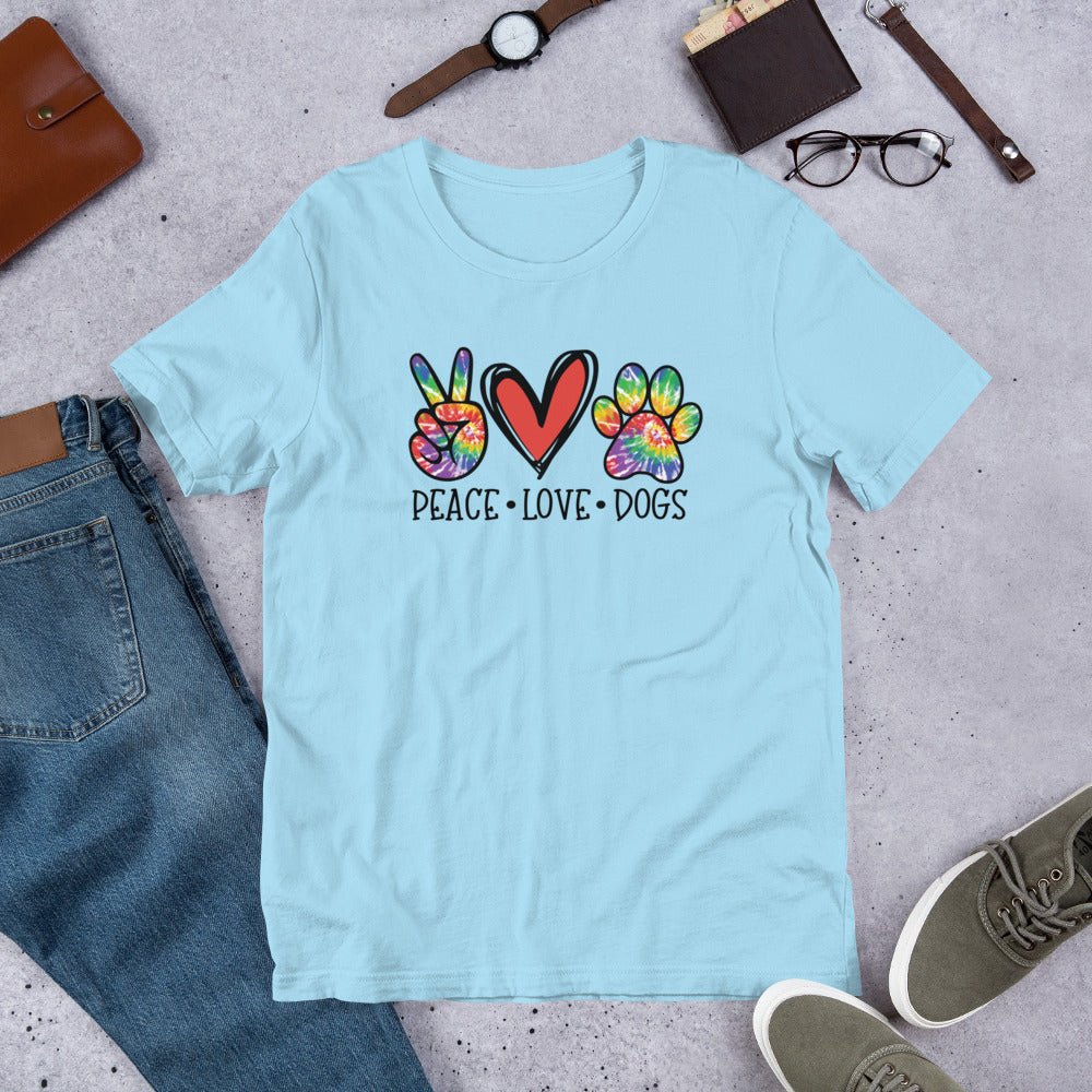 Peace Love Dogs T-Shirt - DoggyLoveandMore