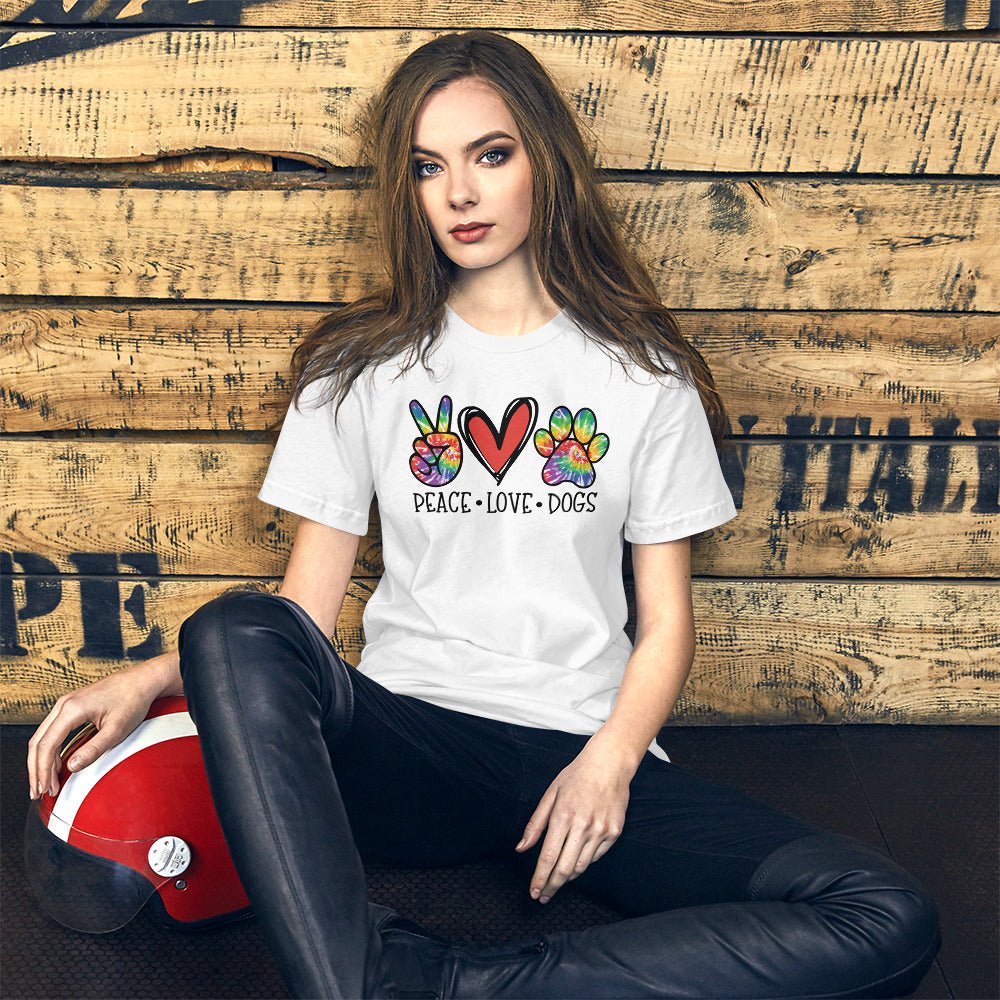 Peace Love Dogs T-Shirt - DoggyLoveandMore