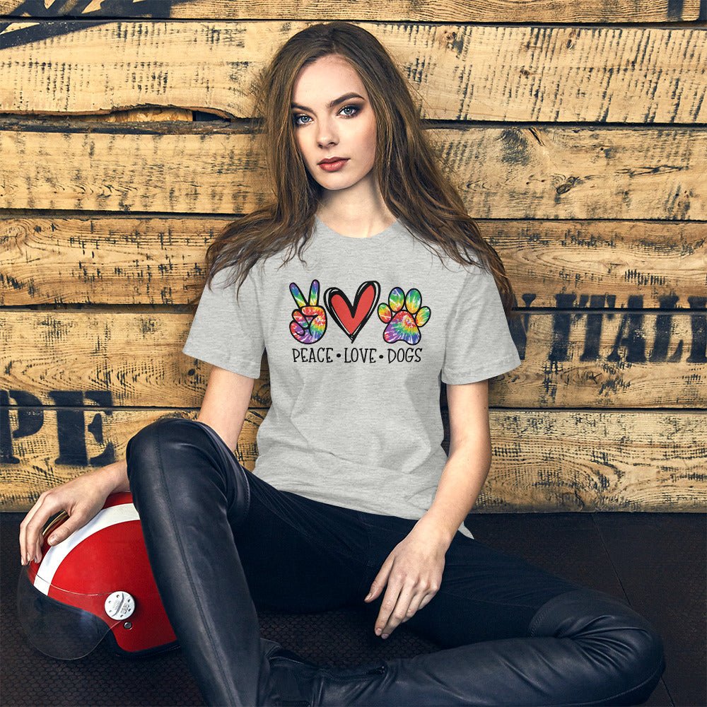 Peace Love Dogs T-Shirt - DoggyLoveandMore
