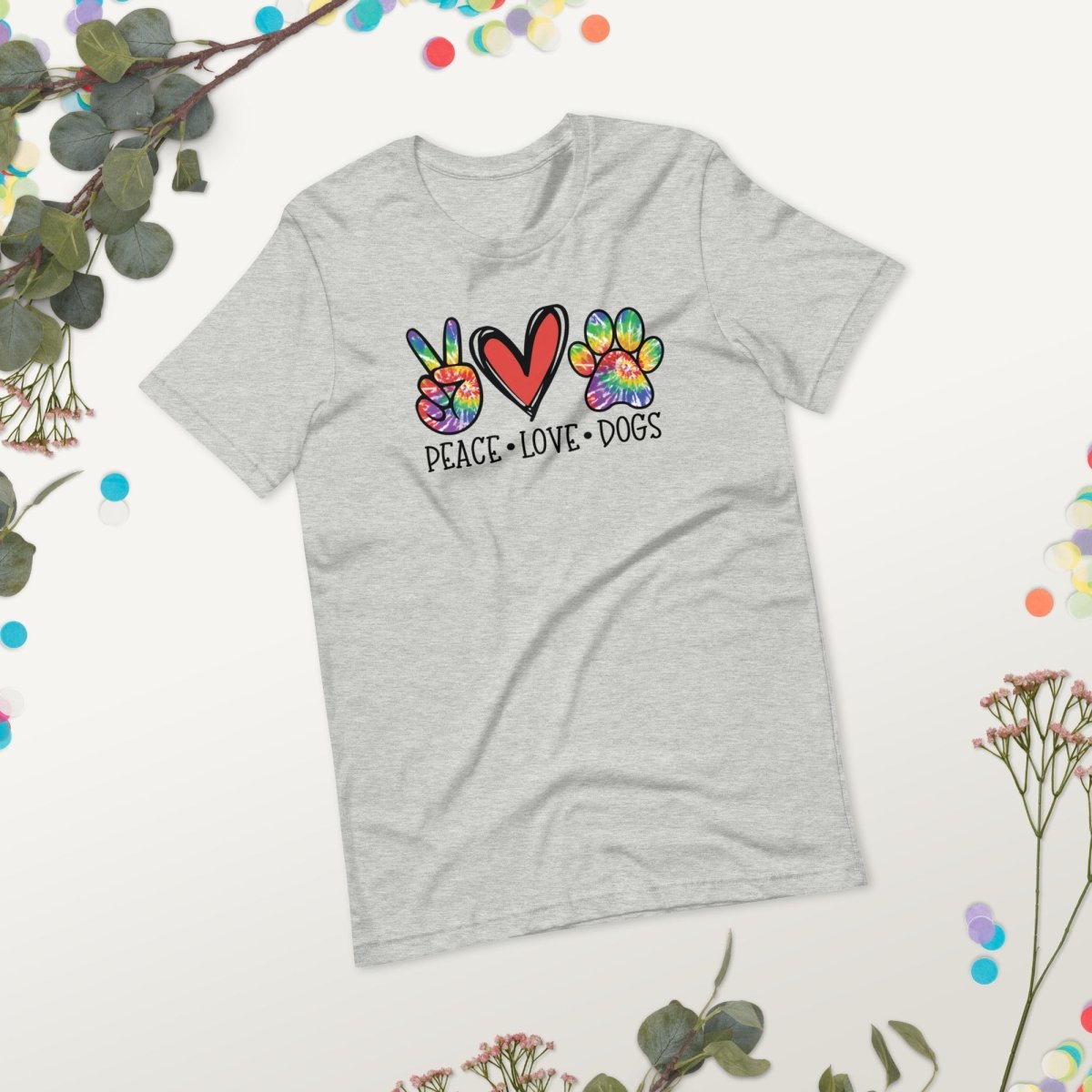 Peace Love Dogs T-Shirt - DoggyLoveandMore