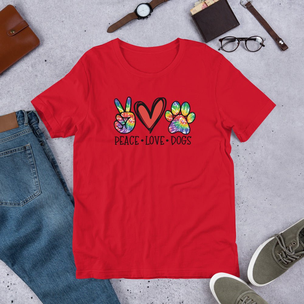 Peace Love Dogs T-Shirt - DoggyLoveandMore