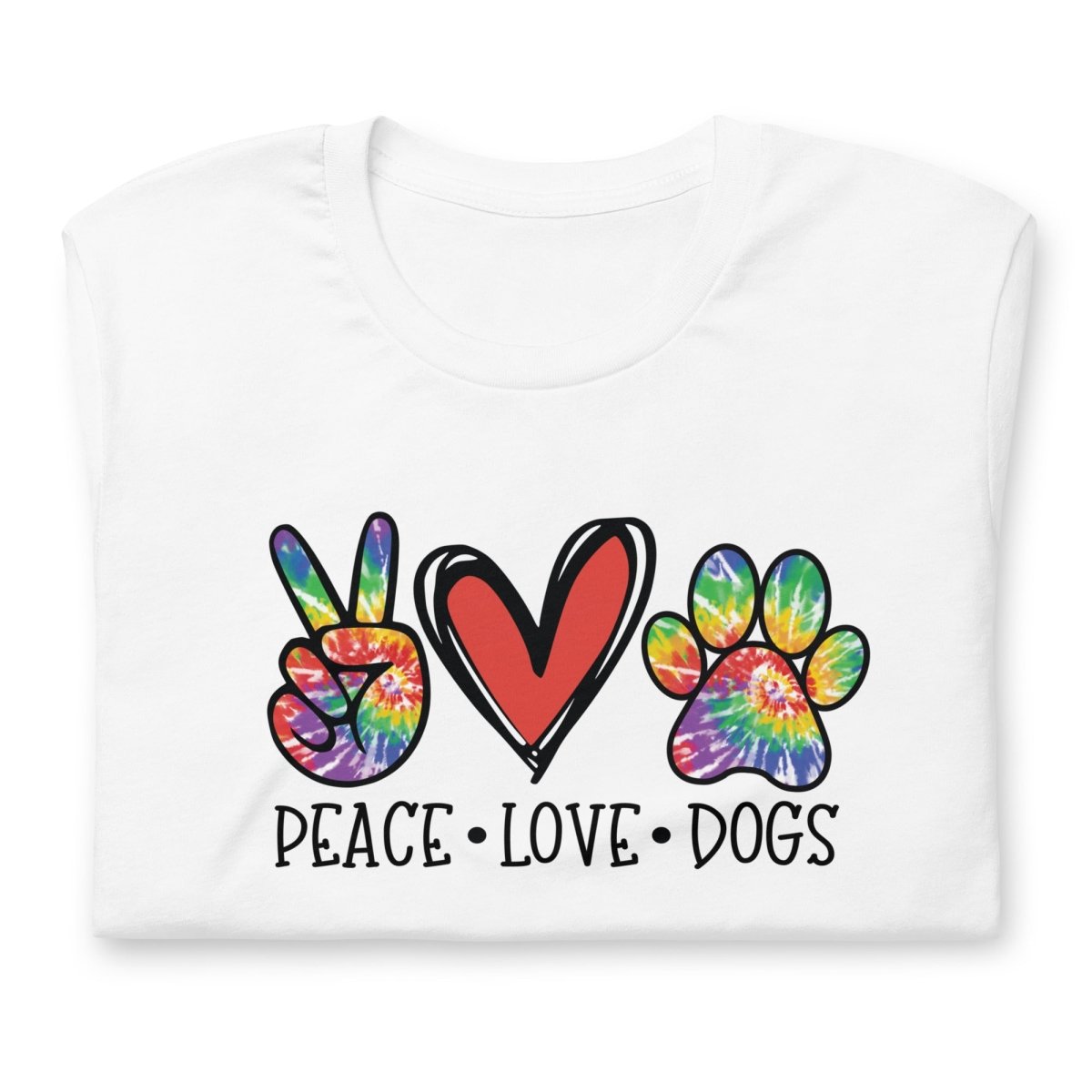 Peace Love Dogs T-Shirt - DoggyLoveandMore