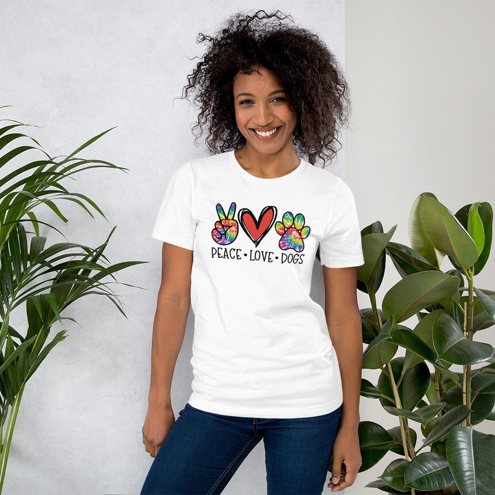 Peace Love Dogs T-Shirt - DoggyLoveandMore