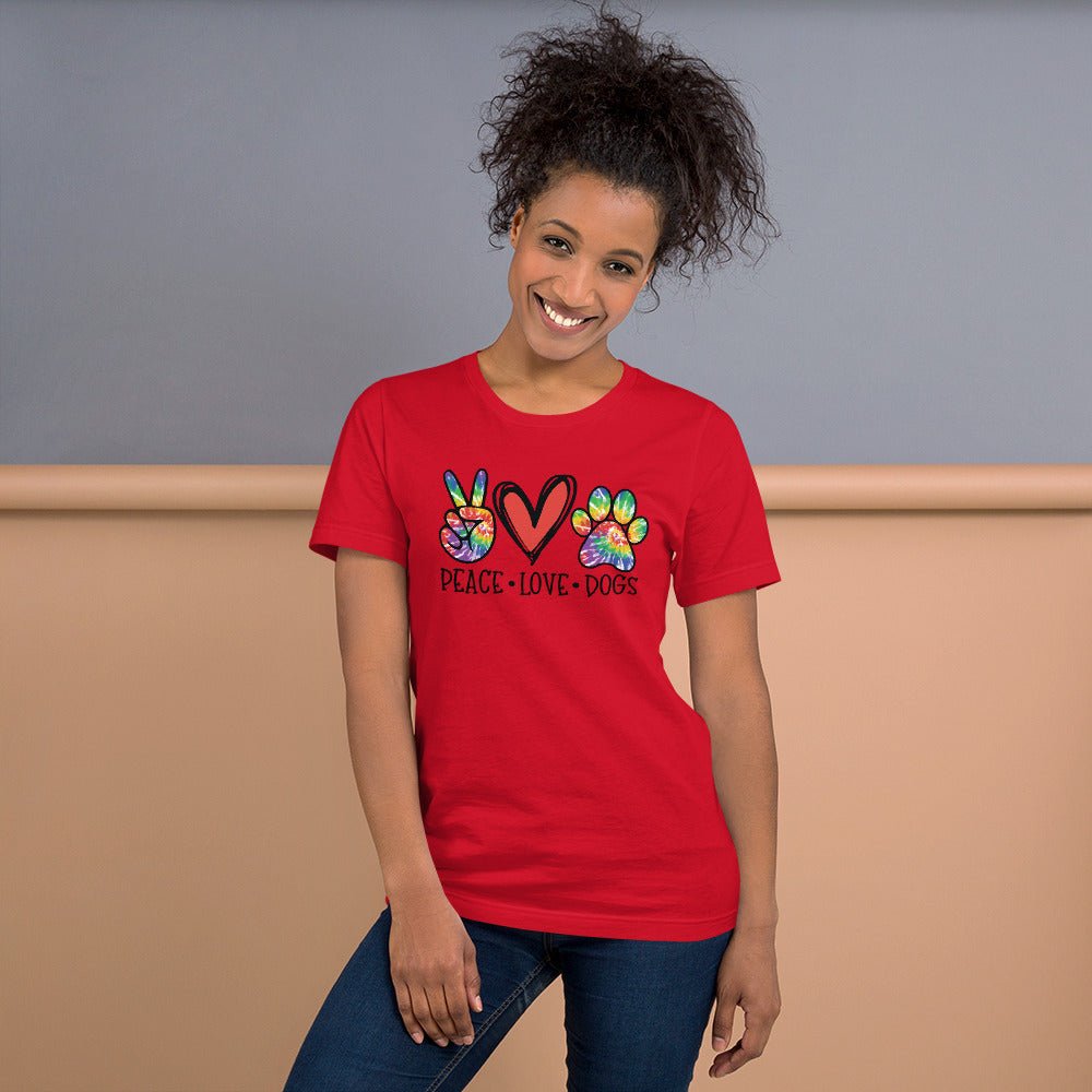 Peace Love Dogs T-Shirt - DoggyLoveandMore