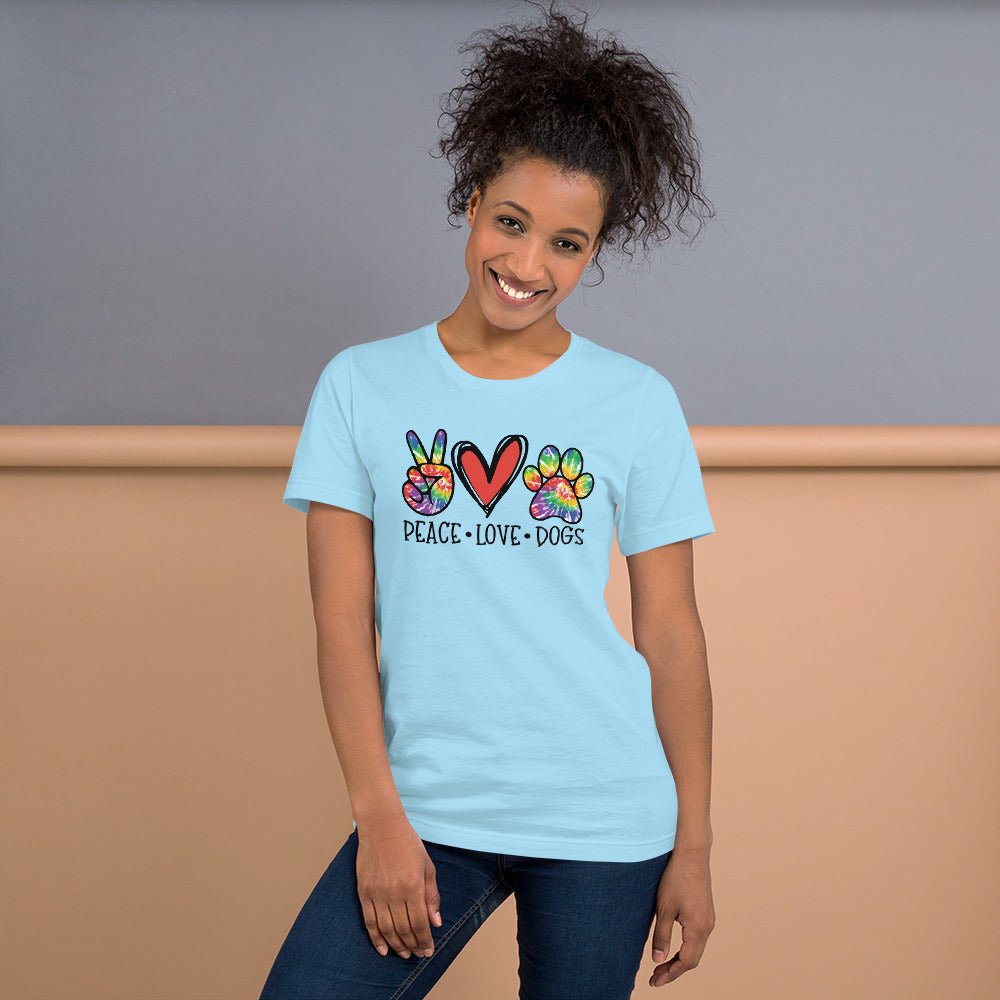 Peace Love Dogs T-Shirt - DoggyLoveandMore