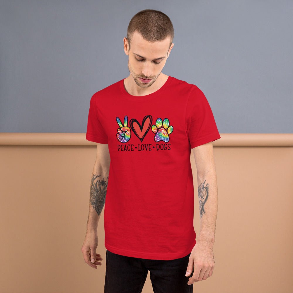 Peace Love Dogs T-Shirt - DoggyLoveandMore