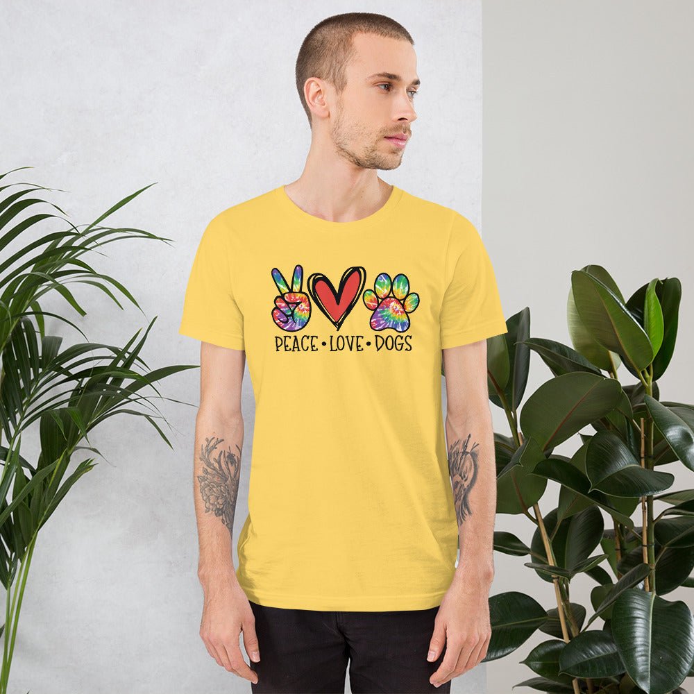 Peace Love Dogs T-Shirt - DoggyLoveandMore