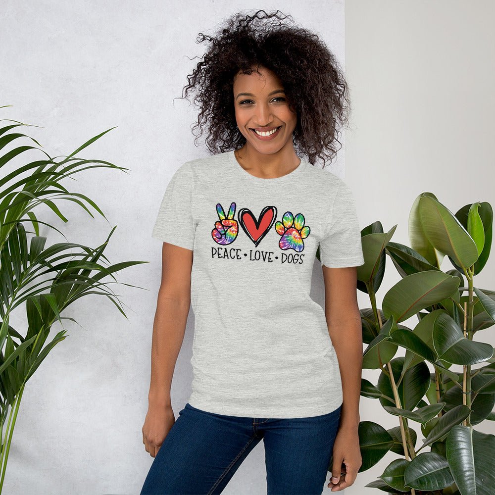 Peace Love Dogs T-Shirt - DoggyLoveandMore