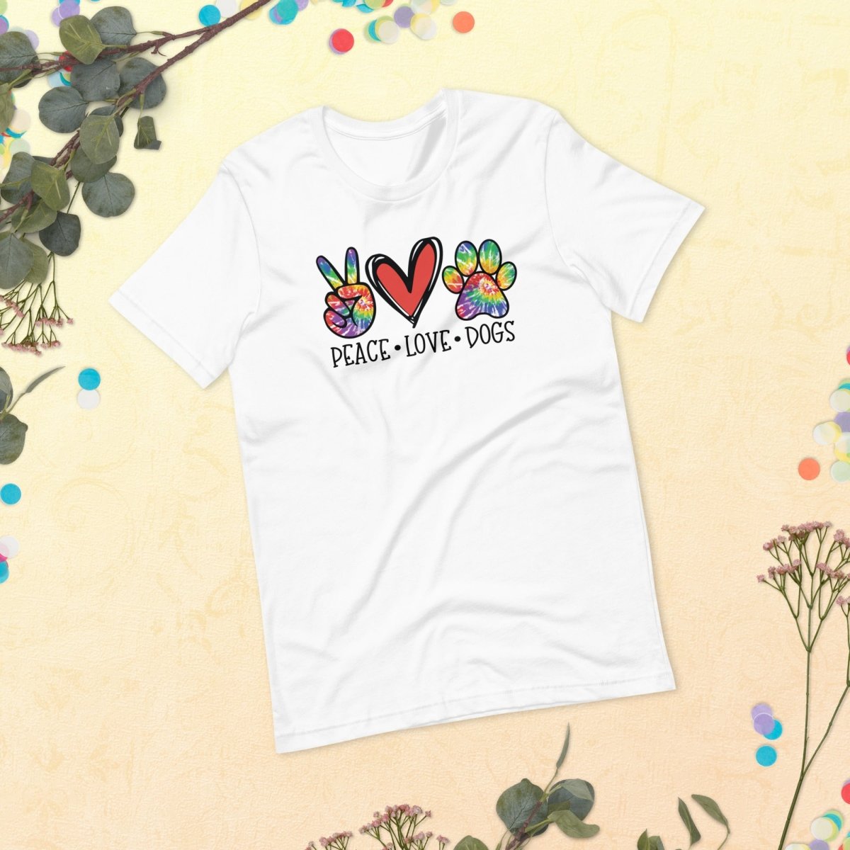 Peace Love Dogs T-Shirt - DoggyLoveandMore