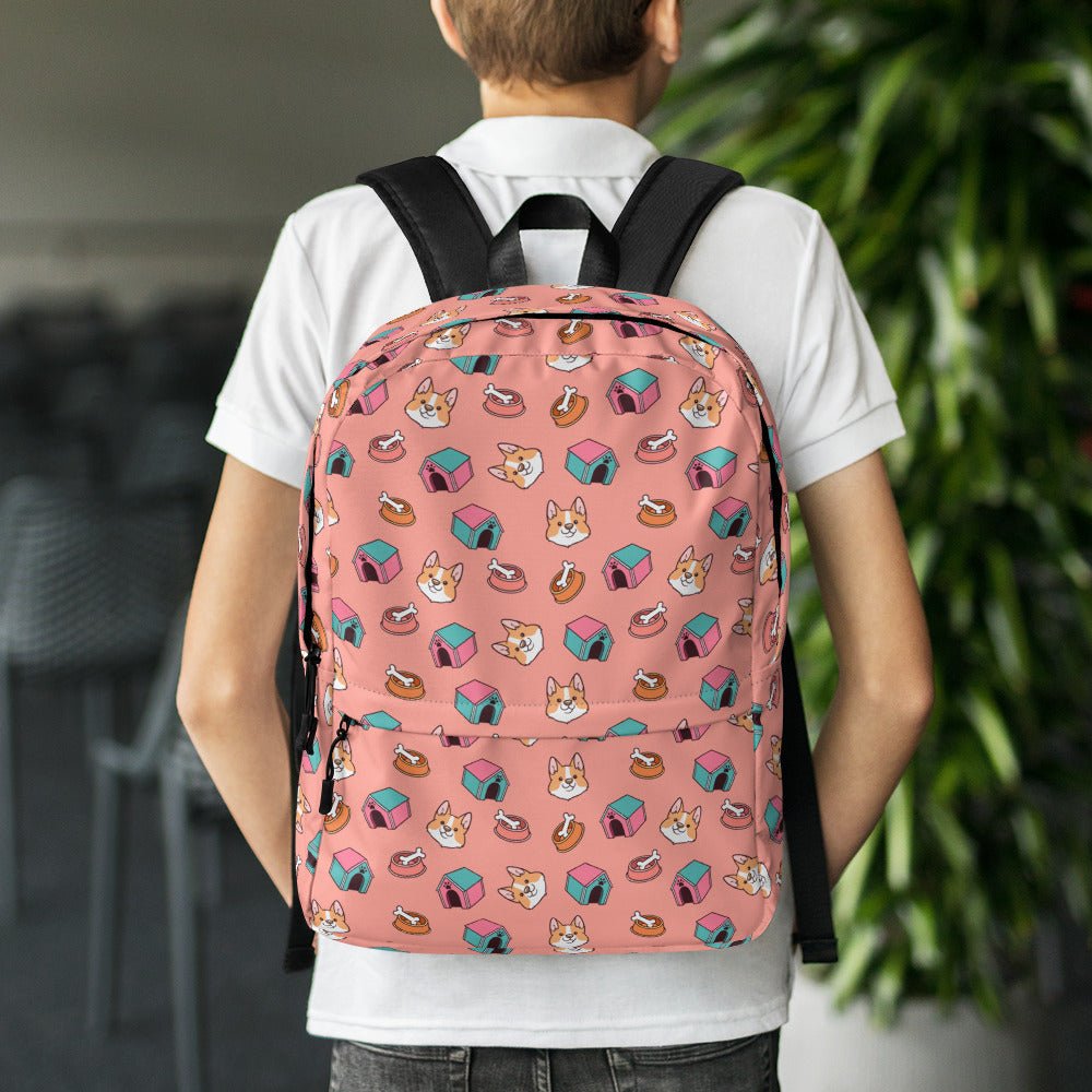 Pink Kids Backpack-DoggyLoveandMore