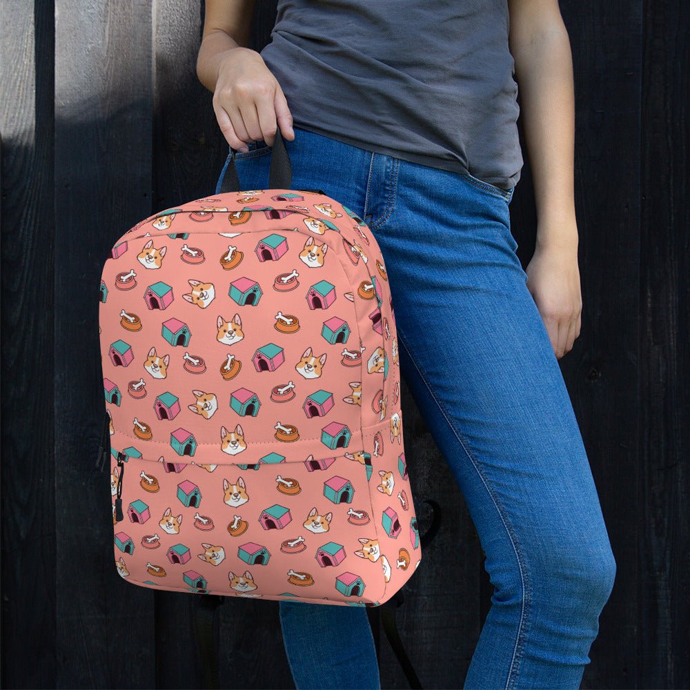 Pink Kids Backpack-DoggyLoveandMore