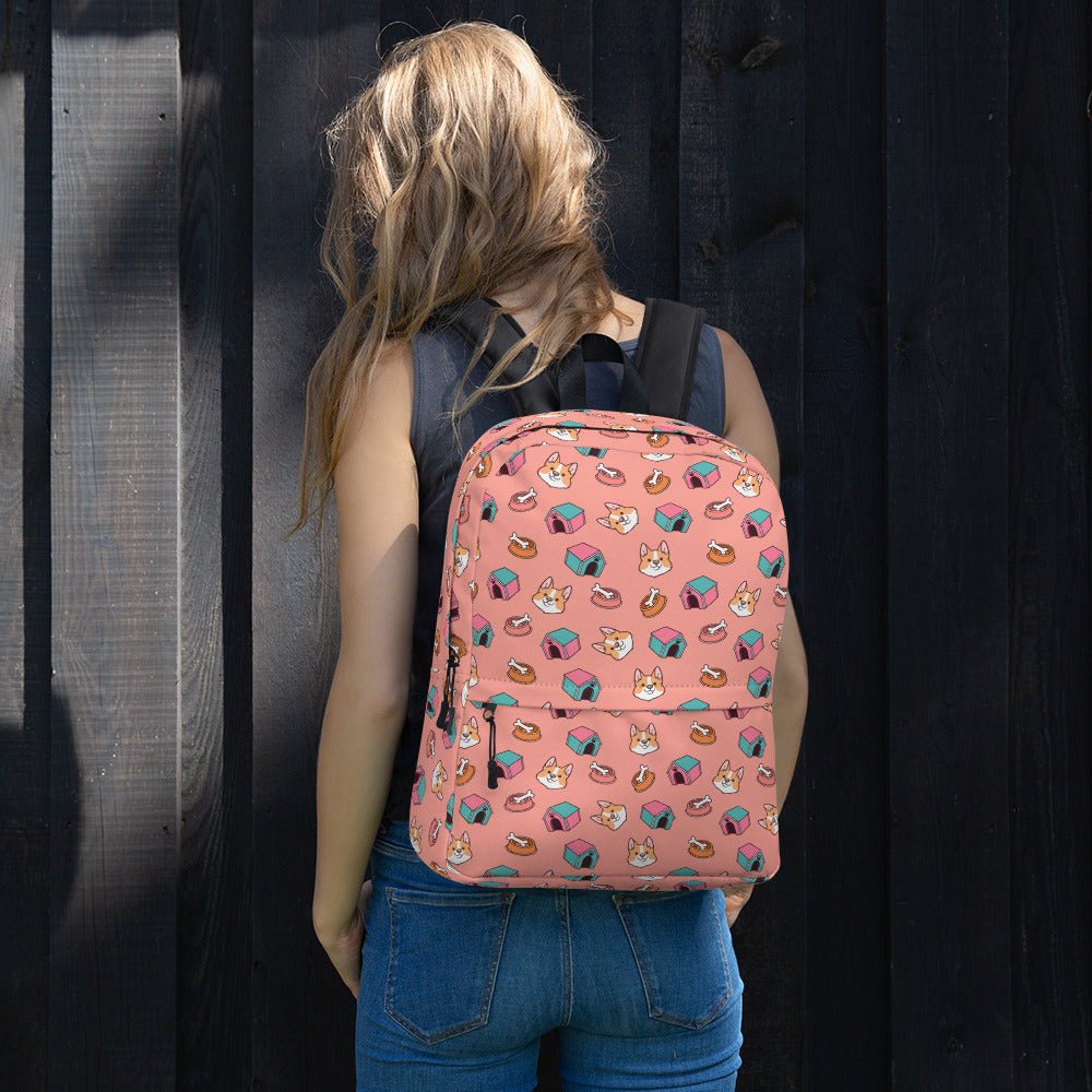 Pink Kids Backpack-DoggyLoveandMore