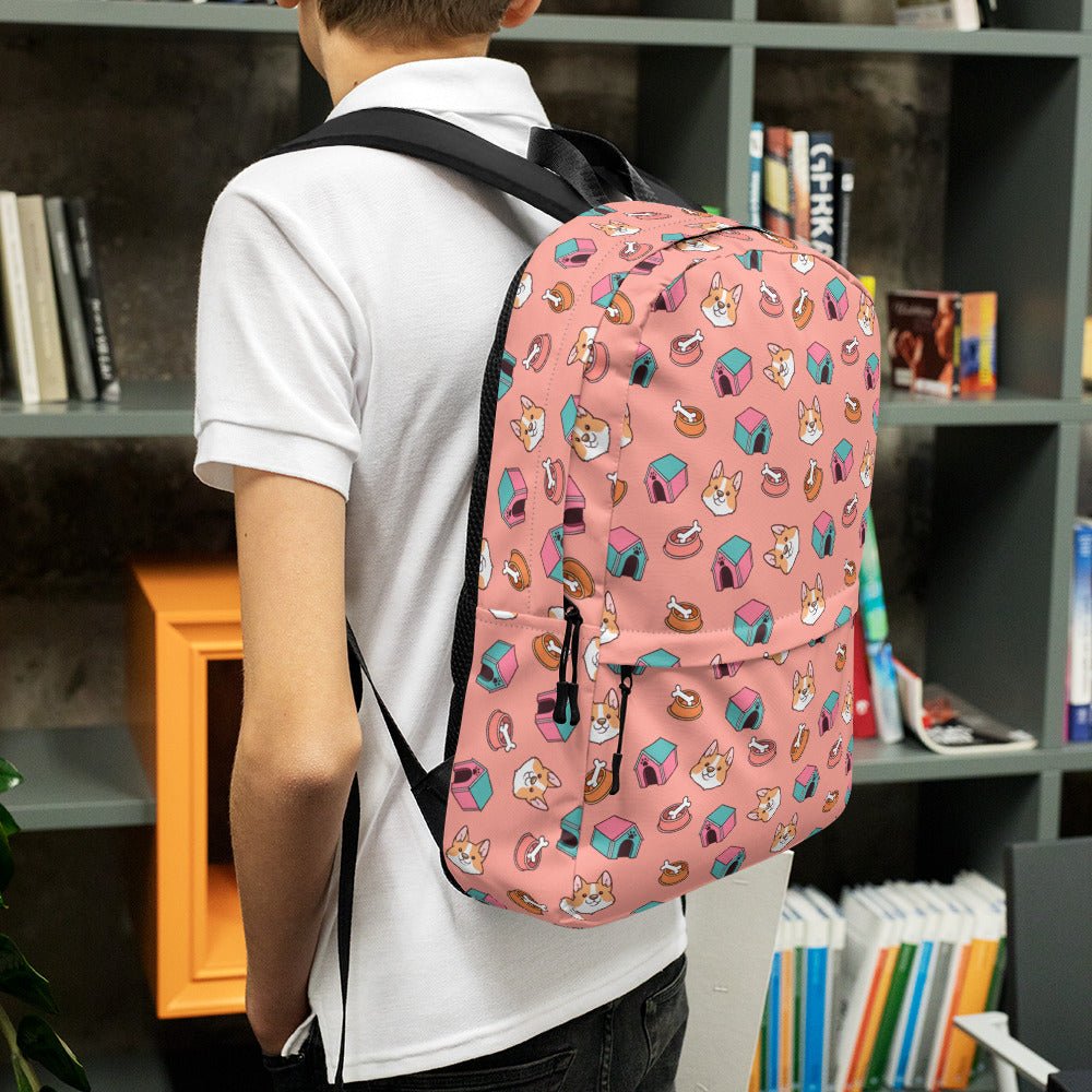 Pink Kids Backpack-DoggyLoveandMore