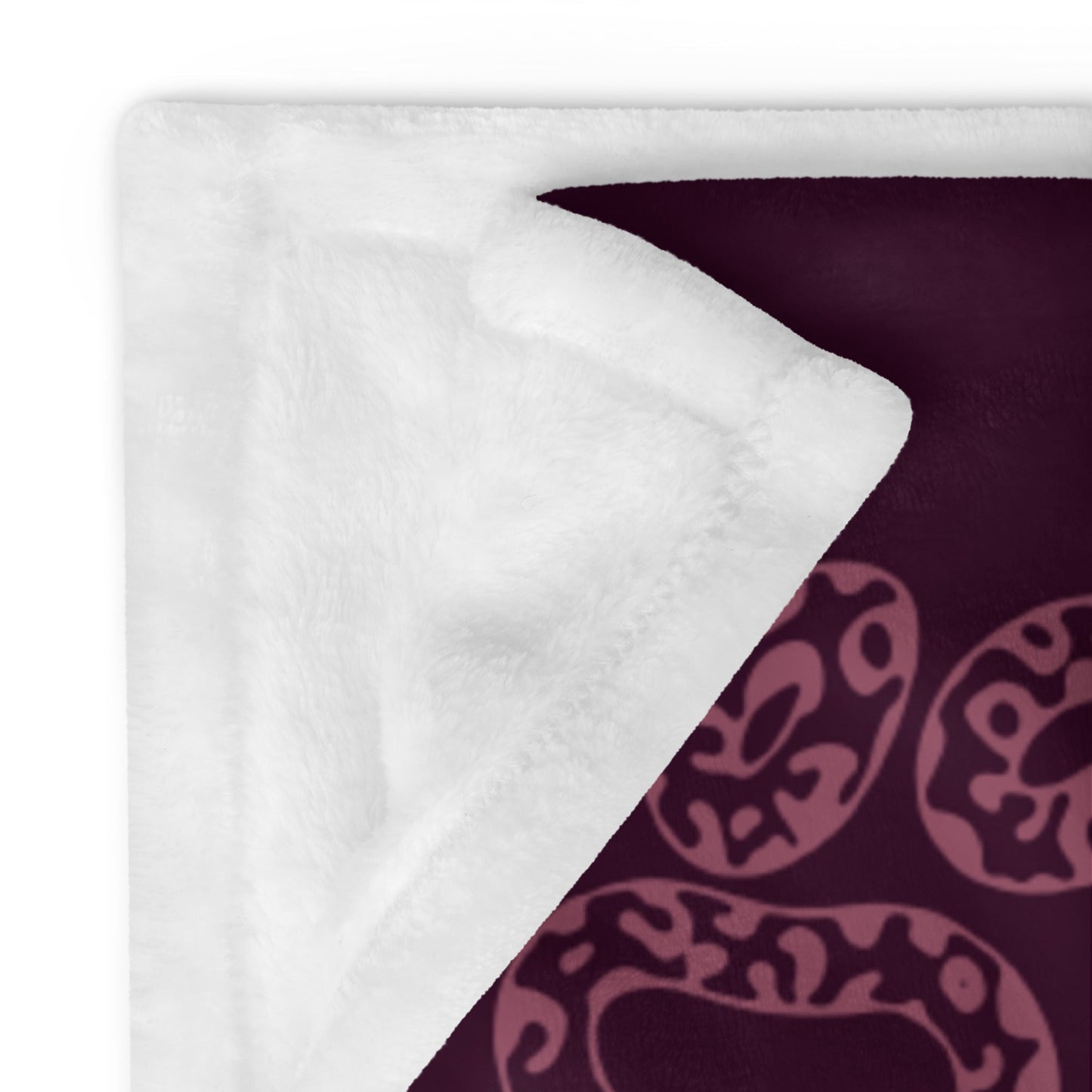 Plum Paw Prints Throw Blanket-DoggyLoveandMore