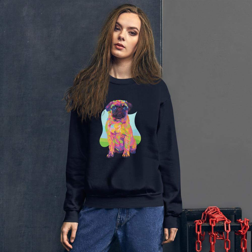 Pug Dog Sweatshirt-DoggyLoveandMore