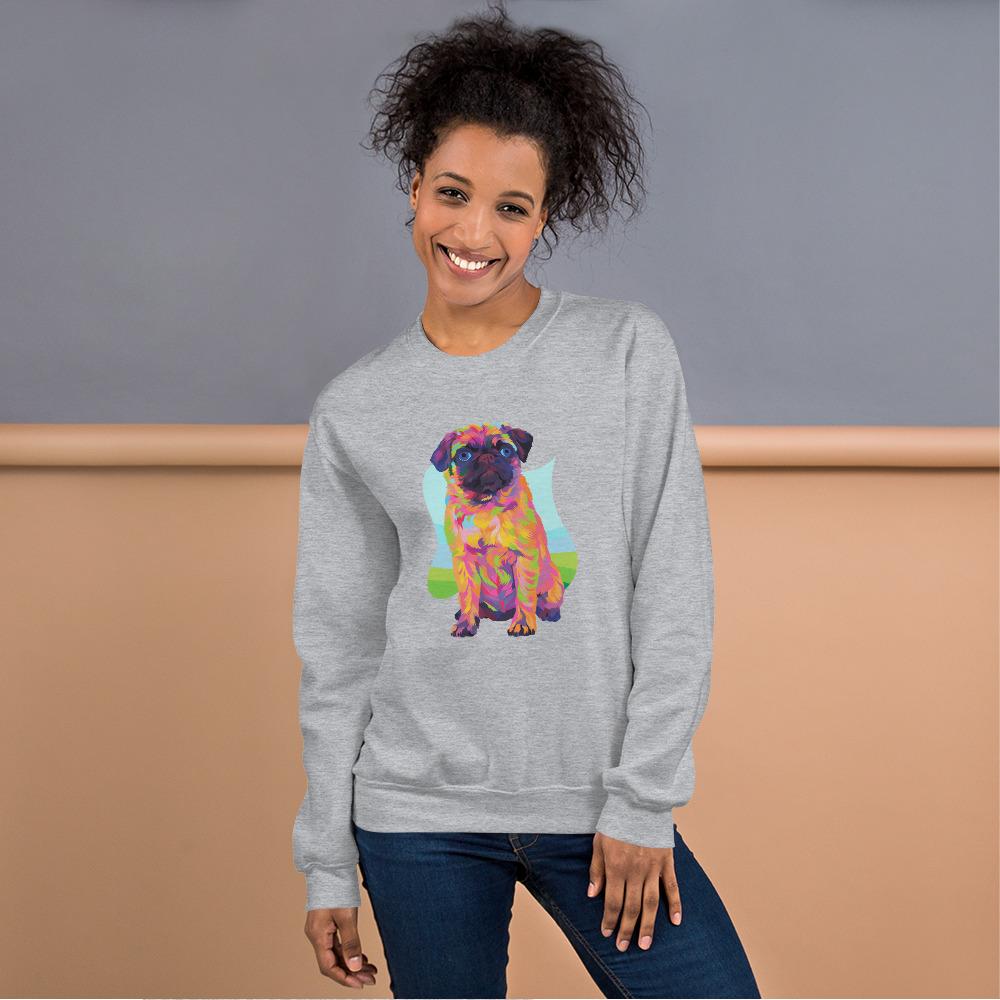 Pug Dog Sweatshirt - DoggyLoveandMore