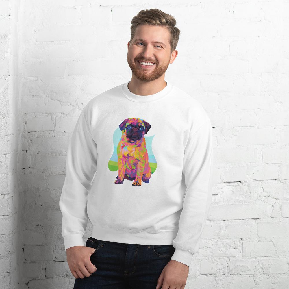 Pug Dog Sweatshirt-DoggyLoveandMore