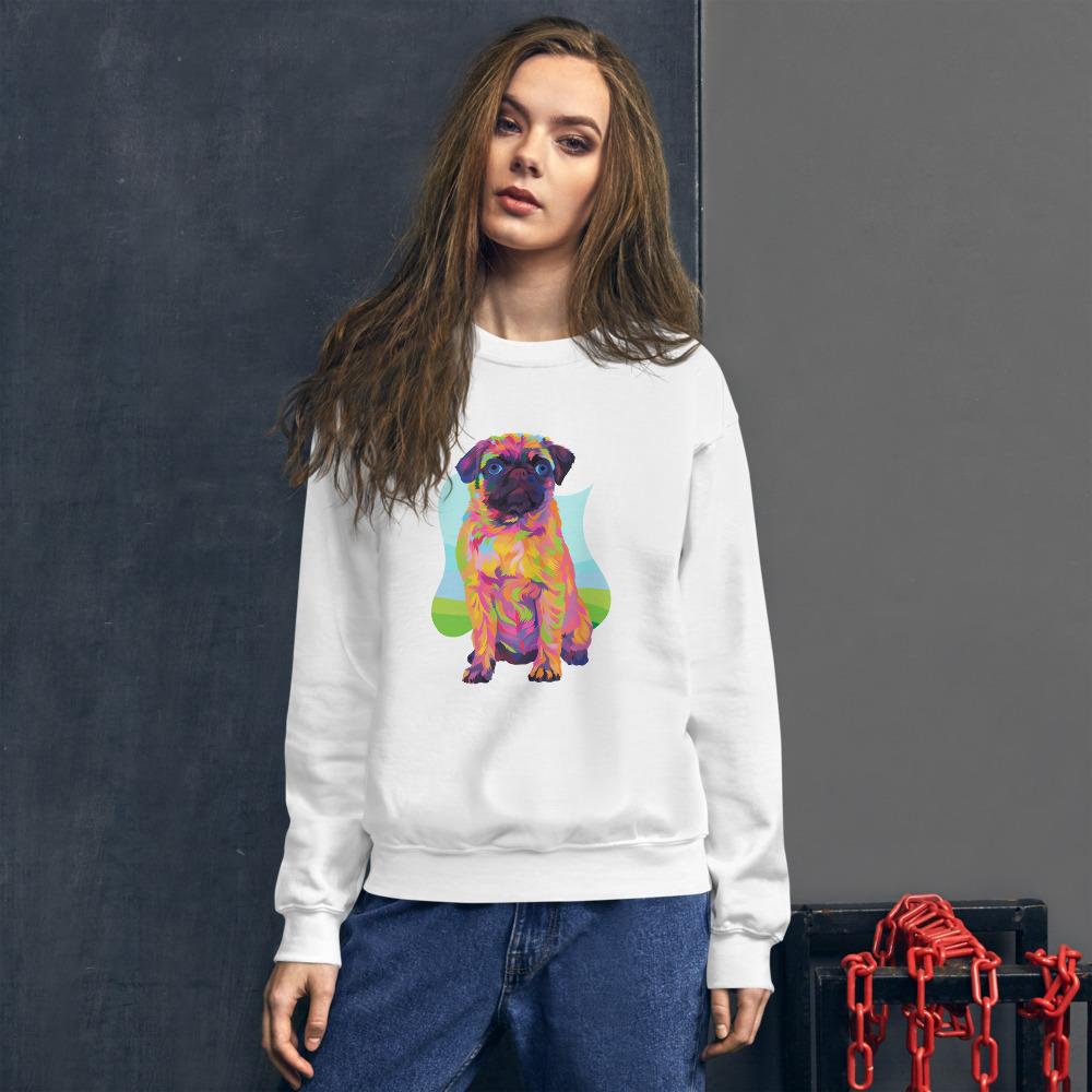 Pug Dog Sweatshirt-DoggyLoveandMore