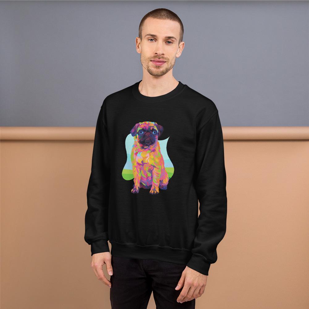 Pug Dog Sweatshirt-DoggyLoveandMore