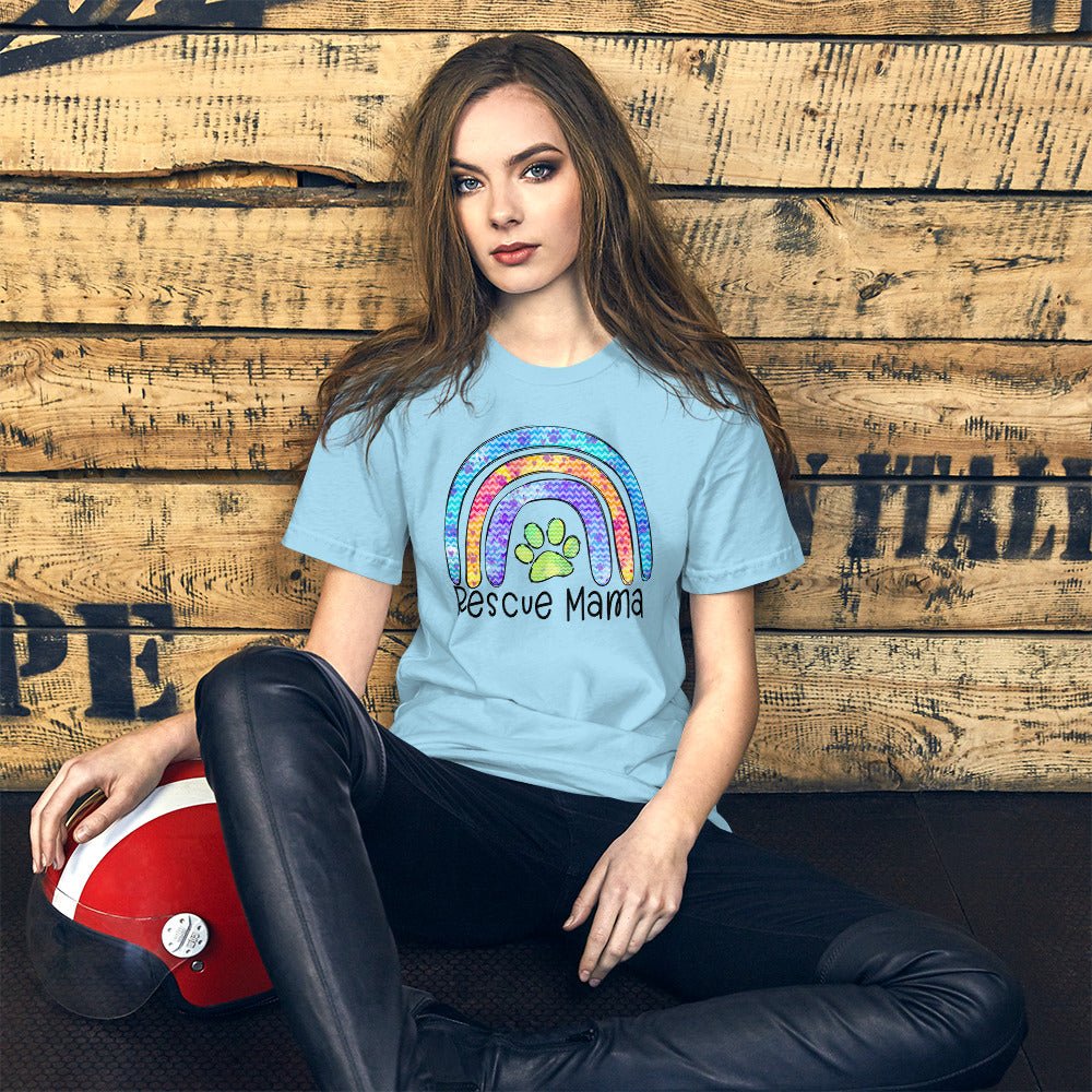 Rescue Dog Mama T-Shirt - DoggyLoveandMore