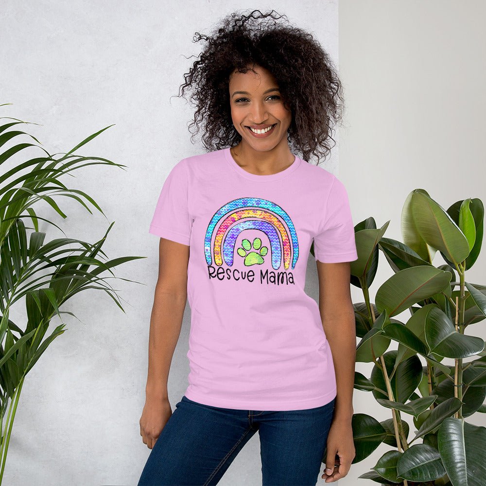 Rescue Dog Mama T-Shirt - DoggyLoveandMore