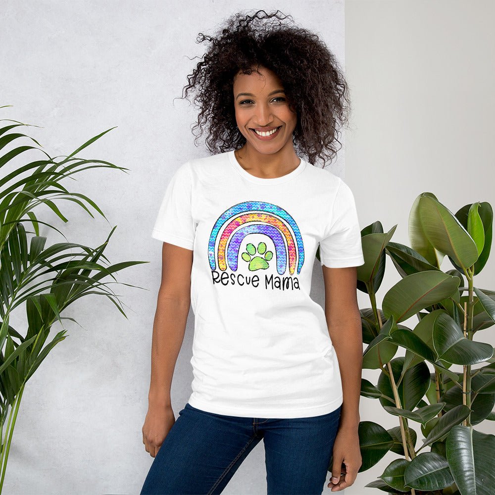 Rescue Dog Mama T-Shirt - DoggyLoveandMore