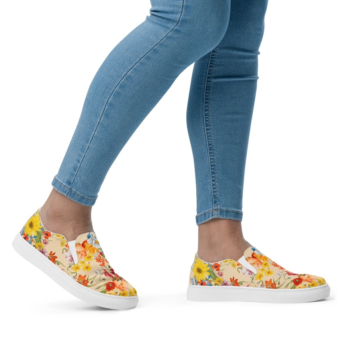 Spring Flowers Women’s Slip-On Shoes - DoggyLoveandMore