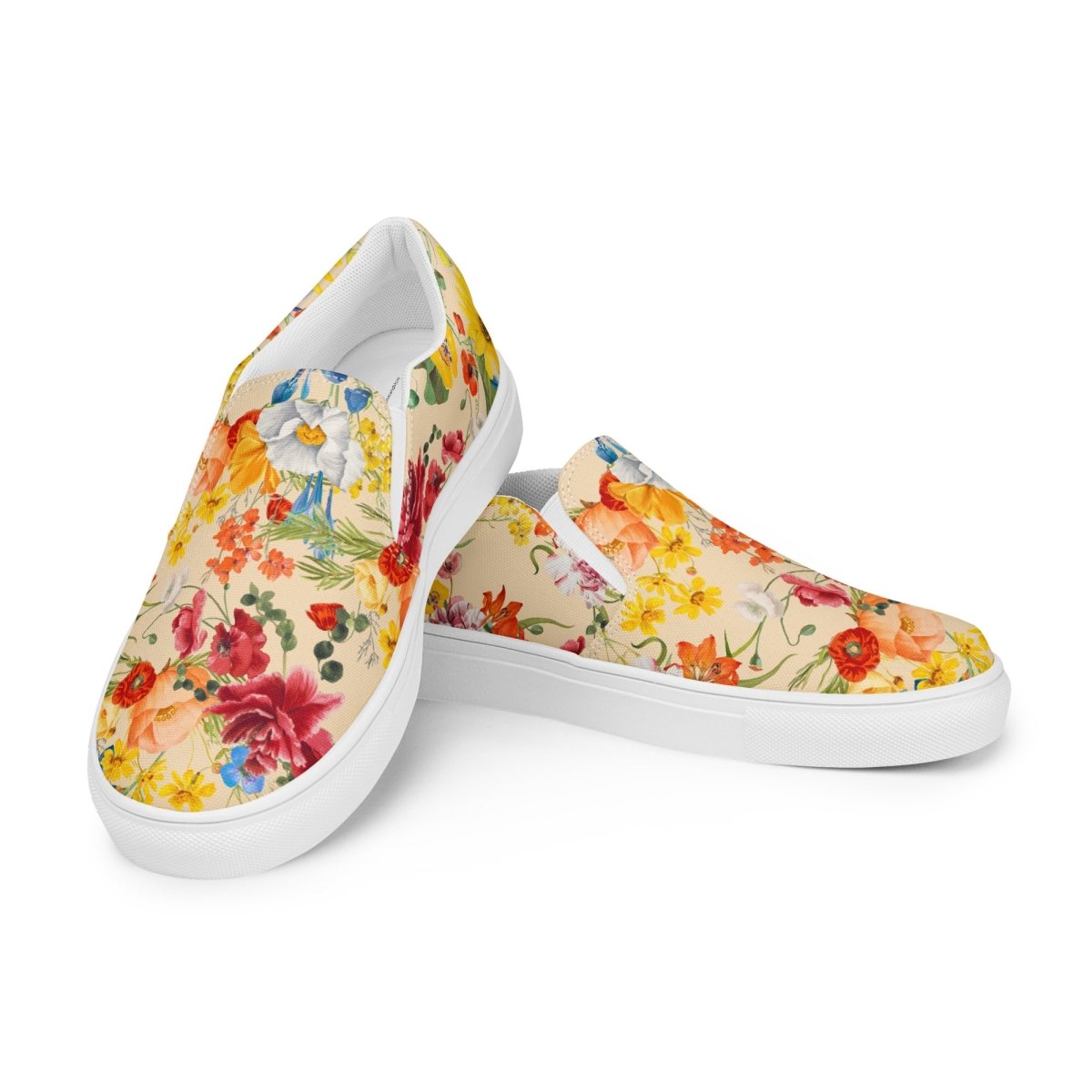 Spring Flowers Women’s Slip-On Shoes - DoggyLoveandMore