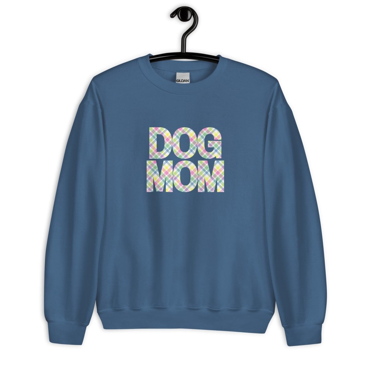 Spring Plaid Dog Mom Sweatshirt - DoggyLoveandMore