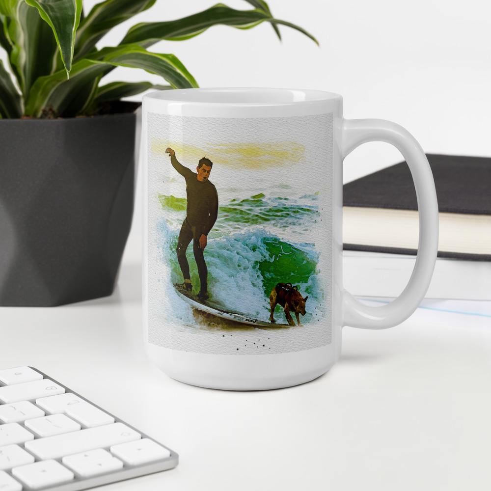 Surf Dog Mug-DoggyLoveandMore