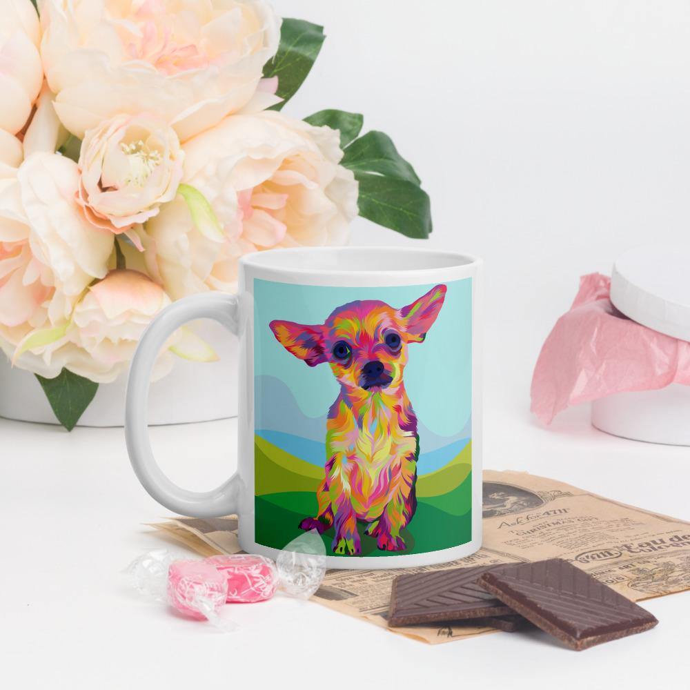 Tan Chihuahua Mug-DoggyLoveandMore