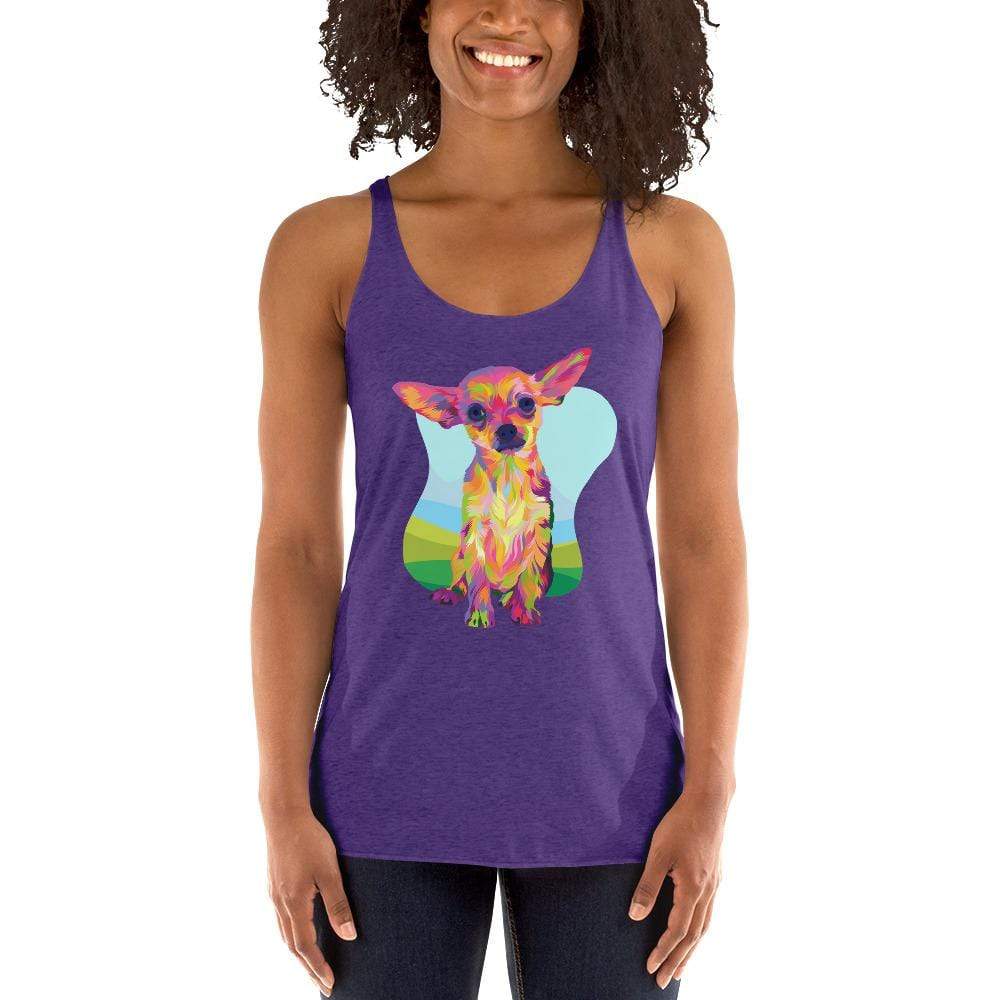 Tan Chihuahua Racerback Tank - DoggyLoveandMore