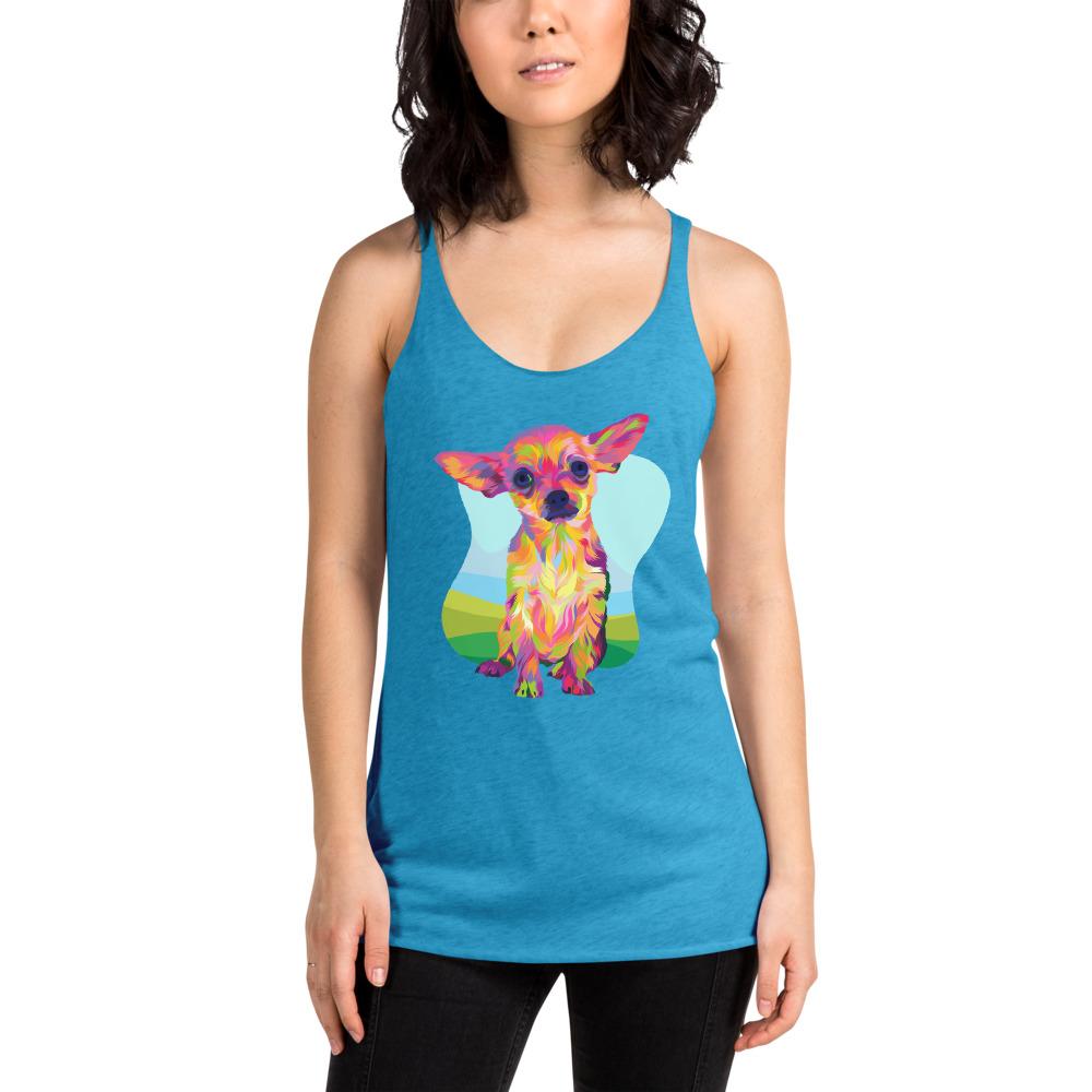 Tan Chihuahua Racerback Tank - DoggyLoveandMore