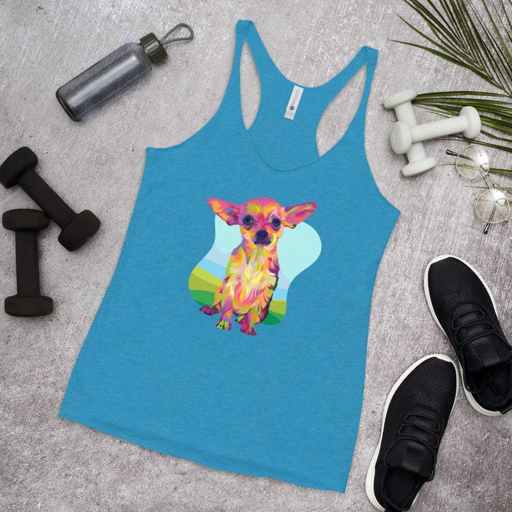 Tan Chihuahua Racerback Tank - DoggyLoveandMore