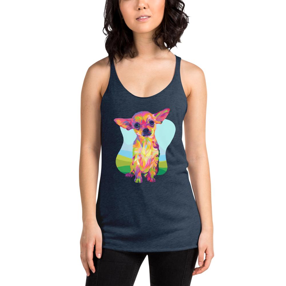 Tan Chihuahua Racerback Tank - DoggyLoveandMore