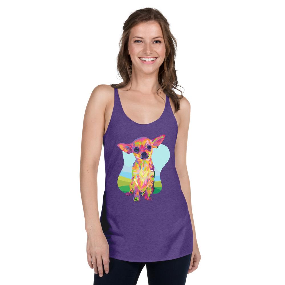 Tan Chihuahua Racerback Tank - DoggyLoveandMore